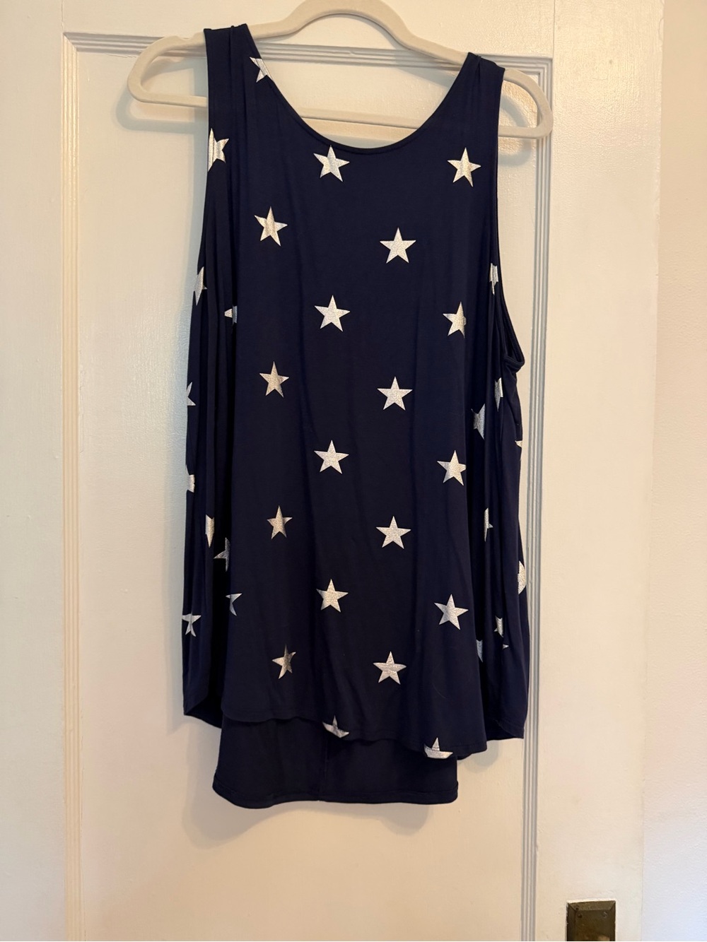 Old Navy Navy Blue Star Print Tank Top
